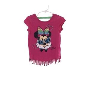 Disney Love Glam Girl's Minnie Mouse Pink Tee Shirt